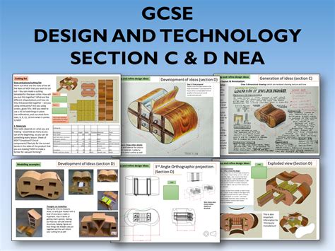 2021 AQA DT GCSE NEA Guide To Section C D Teaching Resources