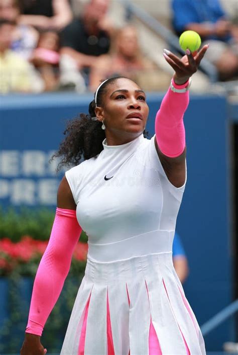 Grand Slam Champion Serena Williams Of United States In Action During