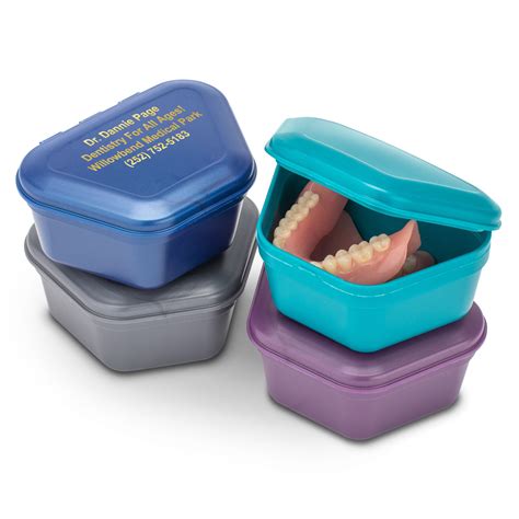 Assorted Personalized Zirc Denture Boxes 12pack Practicon Dental Supplies