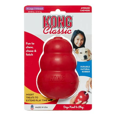 Kong Classic Durable Natural Rubber Dog Toy X Large