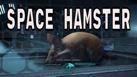 Mass Effect Andromeda Ryder Gets A Space Hamster Youtube