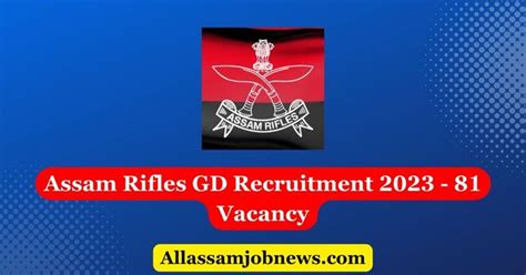 Assam Rifles Gd Recruitment Vacancy