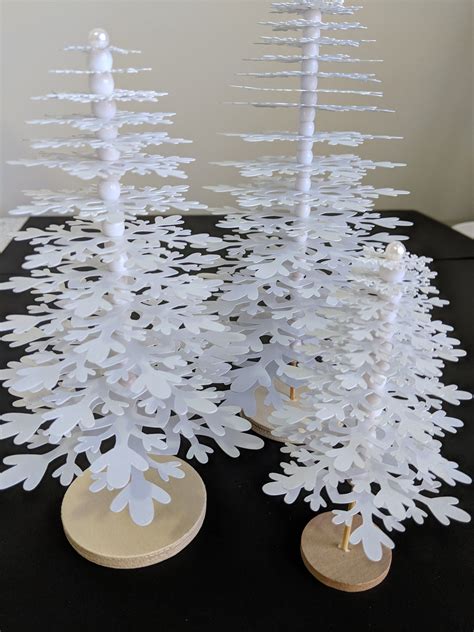 Snowflake Trees Snowflakes Tree Crafts Cricut Crafts