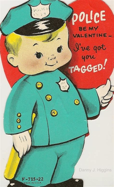 43 Best Vintage Valentine Cards Police And Detectives Images On Pinterest