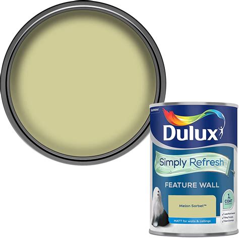 Dulux Simply Refresh Feature Wall Matt Emulsion Paint Melon Sorbet