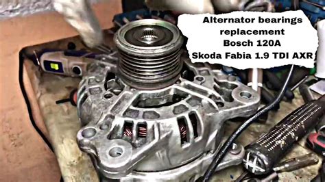 Alternator Bearings Replacement Bosch 120A Skoda Fabia 1 9 TDI AXR Fix My Car Garage YouTube