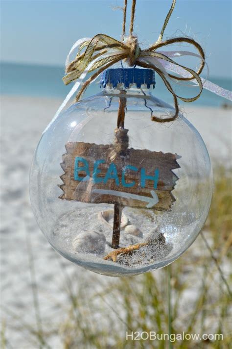Complete your special event with a personalized banner, tissue snowflakes, blue and white balloons and hanging decorations to match your holiday party theme. How To Make A Beach Themed Christmas Ornament | Hometalk