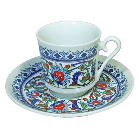 Turkish Coffee Cup And Saucer 6 Sets 12 Pieces The Home Kitchen Store