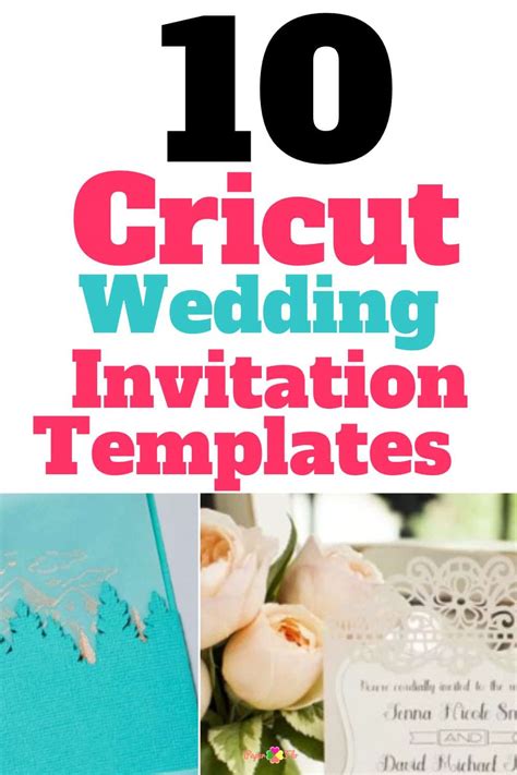 10 Pretty Cricut Wedding Invitation Templates 3 Free Designs