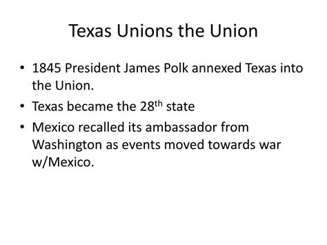 Ppt Expansion In Texas Powerpoint Presentation Free Download Id279811