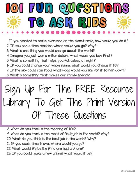 10 Great Questions To Ask Your Kids Pictures Photos A