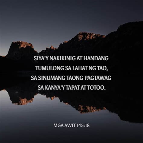 Mga Awit 14518 19 Siyay Nakikinig At Handang Tumulong Sa Lahat Ng Tao