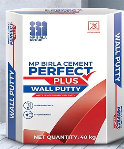 Mp Birla Cement Perfect Plus Wall Putty 40 Kg At Rs 900bag In