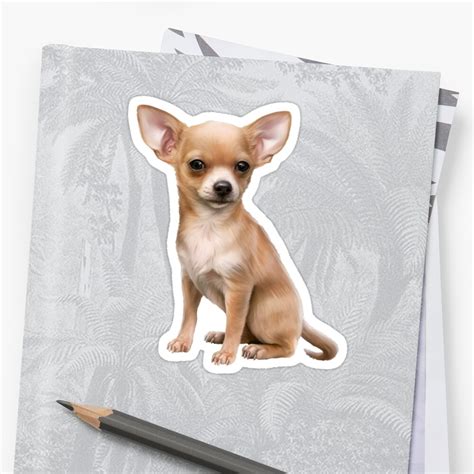 Chihuahua Dog Sticker By Meghan256 Redbubble