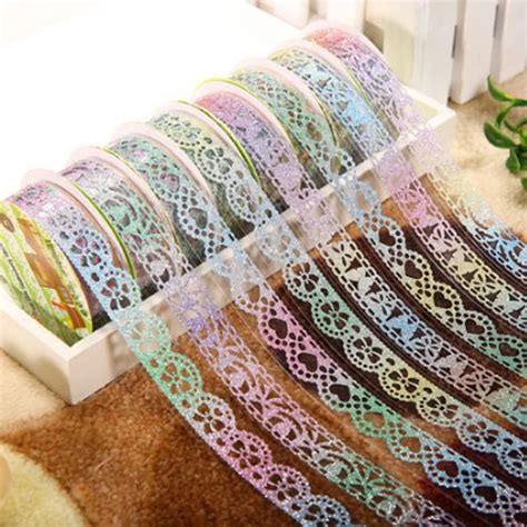 lace tape accessories personality masking tape scrapbooking tools 1 pcs color random t