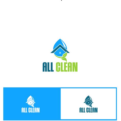 Modern Professional Cleaning Service Logo Design For All Clean By