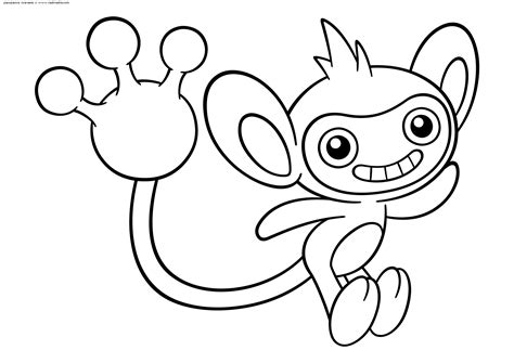 Aipom Pokemon Coloring Pages Coloring Pages