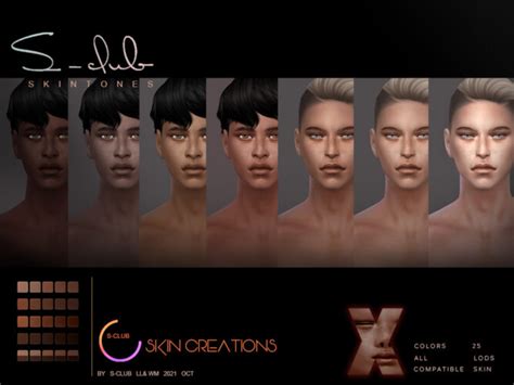 Male Natural Freckles Skintones By S Club At Tsr Sims 4 Updates