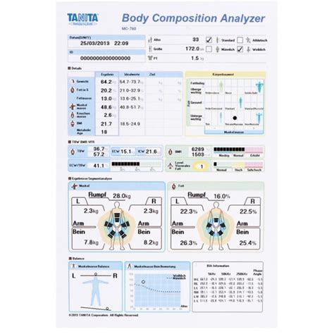 Tanita Body Analysis Scales Mc Ma Sport Tiedje