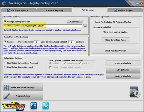 How To Automatically Backup The Entire Registry In Windows Winhelponline