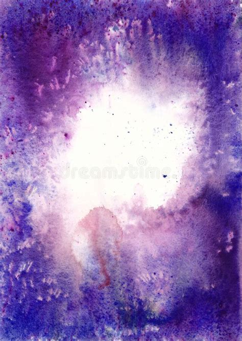 Blue And Violet Abstract Art Painting Stock Photo Image Of Grey