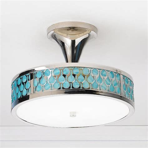This Sleek Semi Flush Ceiling Light Has Art Deco Appeal In Modern