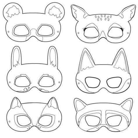 Animal Masks For Kids Woodland Animal Masks Animal Masks