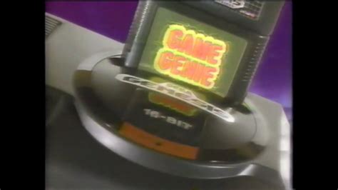 Sega Genesis Game Genie 1990 Tv Commercial Youtube