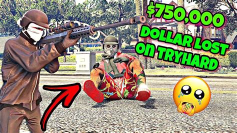 I don't know much about these things. when you lose $750,000😭on a tryhard (GTA 5 Online) - YouTube