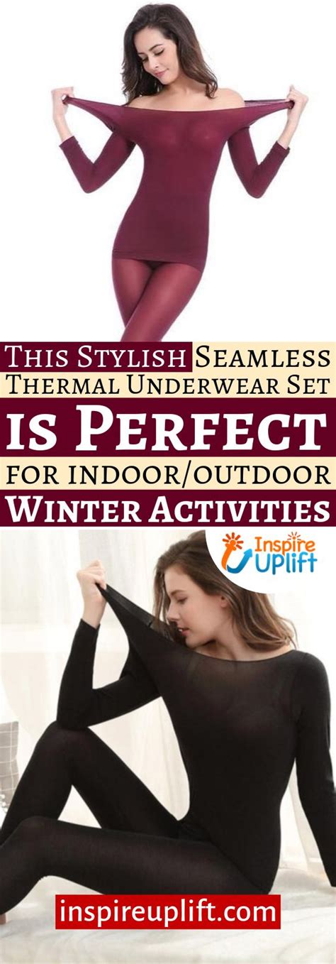 Seamless Thermal Underwear Set Inspire Uplift Underwear Set