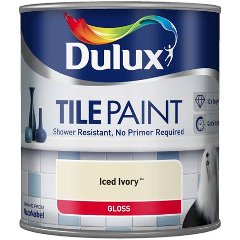 Dulux Tile Paint 600ml Iced Ivory Diy Bandm