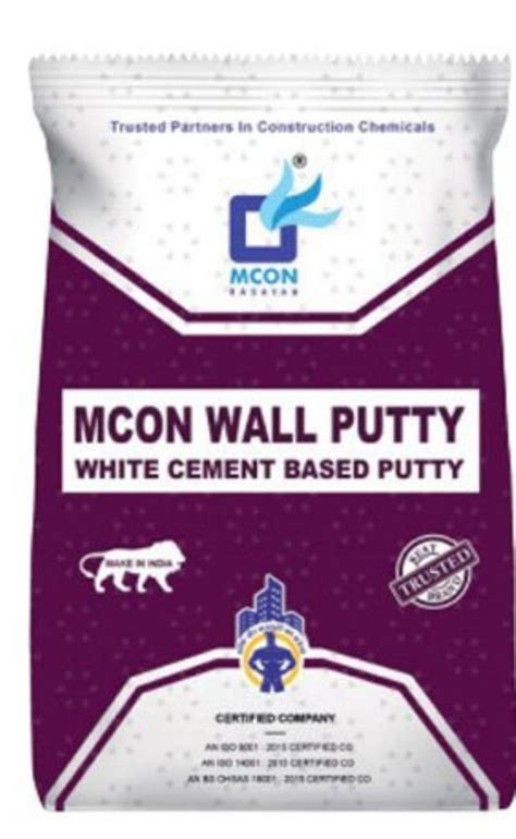 White Cement Based Mcon Wall Putty 40 Kg At Rs 650bag In Thane Id