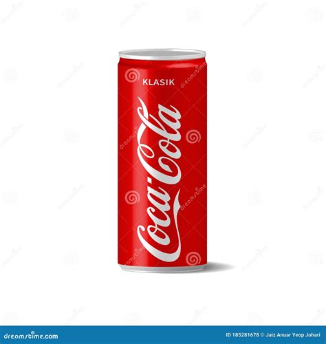 Classic Coca Cola Can Isolated On White Background For Editorial Use