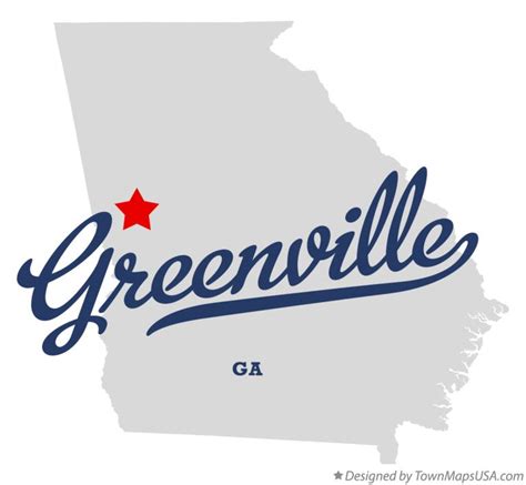 Map Of Greenville Ga Georgia