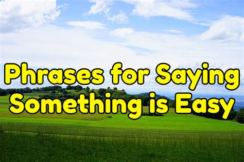 5 English Phrases for Saying Something is Easy - Espresso English