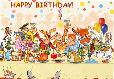 Crazy Birthday Party Cartoon Clip Art Library