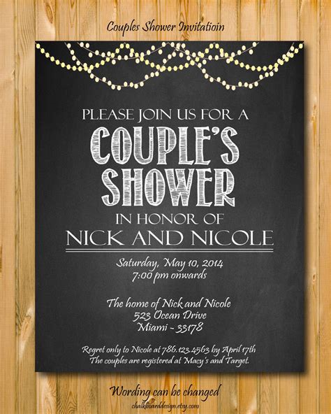 maryarfah etsy couples shower invitations