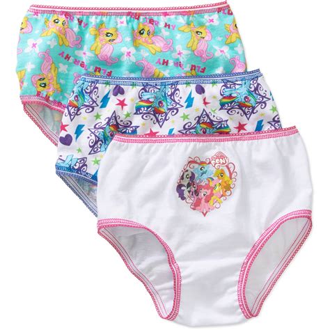 My Little Pony Underwear Panties 3 Pack Toddler Girls Walmart