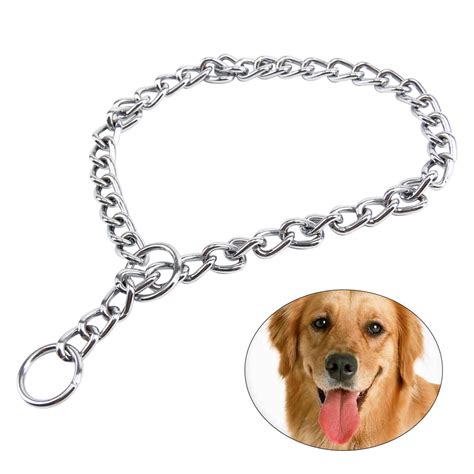 Extra Heavy Chain Dog Training Choke Pet Dog Collar With Link 40mm