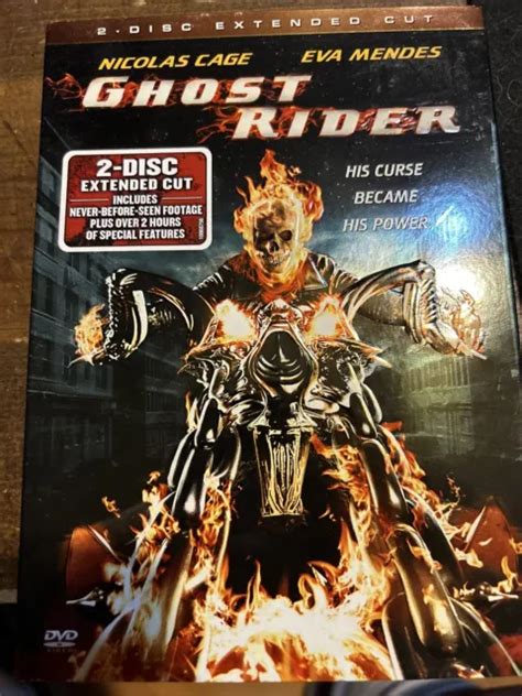 Ghost Rider Two Disc Extended Cut Dvd Slip Cover 500 Picclick