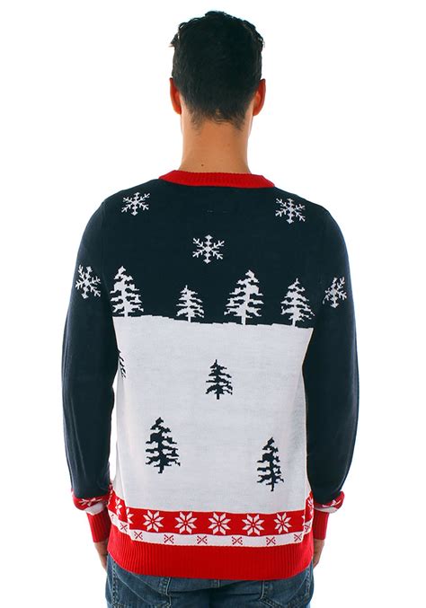 The Tipsy Elves Mens Yellow Snow Ugly Christmas Sweater