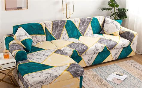 Buy Lukzer Stretchable 3 Seater Sofa Cover With 2 Cushion Covers Universal Fit Elastic Sofa
