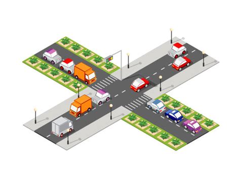 Best Road Intersection Illustrations Royalty Free Vector Graphics