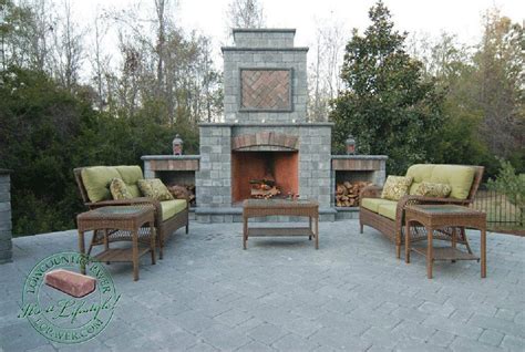 Outdoor Paver Fireplace Fireplace Kits Back Porch