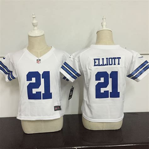 Toddler Nike Dallas Cowboys 21 Ezekiel Elliott White Stitched Nfl