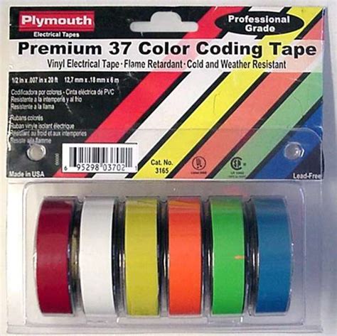Plymouth Bundles Premium Electrical Color Coding Tape In A Convenient