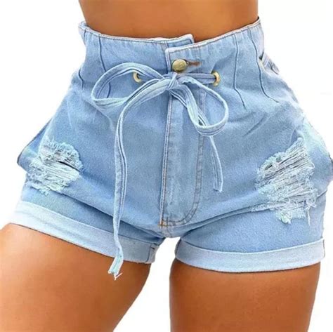 Shorts Jeans Feminino Premium Hot Pants De 10 Modelos Parcelamento