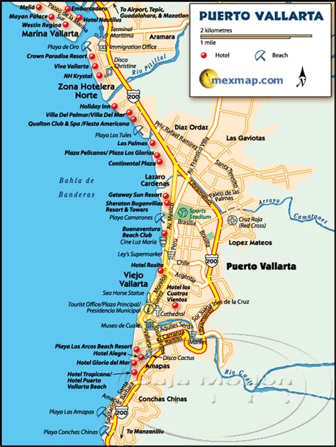 Puerto Vallarta Map Explore The Beauty Of Puerto Vallarta Mexico