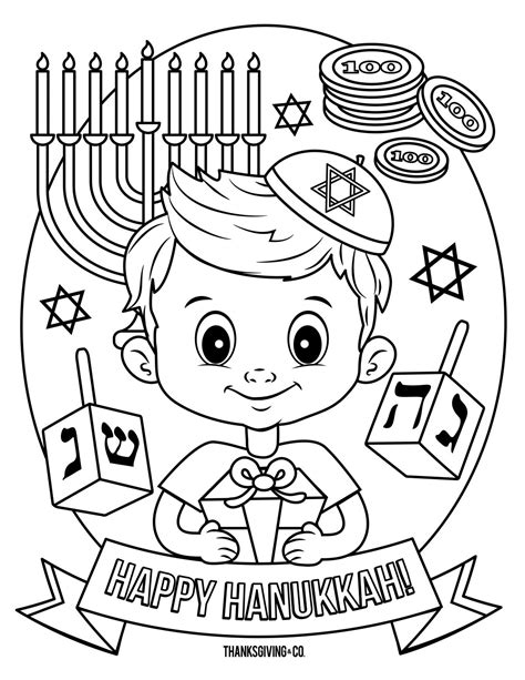 Hanukkah Coloring Pages Free Printables