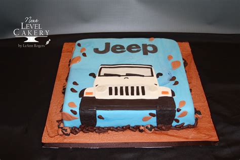 Wrangler Jeep Cake Mud Rocks Fondant Birthday Treats Birthday Board